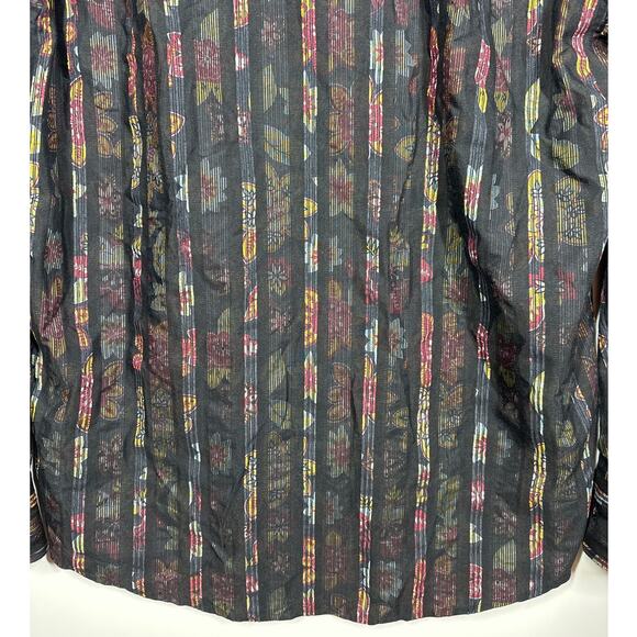 Luchiano Visconti Textured Cotton Casual Button Down Mens Long Sleeve Shirt L - Picture 8 of 12